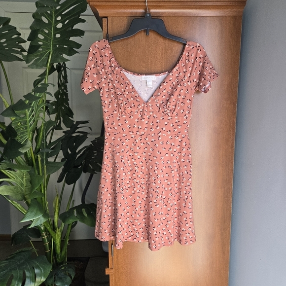 Revamped Pink Smocked Mini Dress - Picture 1 of 3